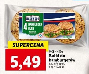 Lidl Bułki do hamburgerów wieloziarniste mcennedy oferta