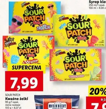 Lidl Żelki kids sour patch oferta