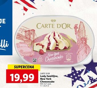 Lidl Lody new york cheesecake algida carte d'or les desserts oferta