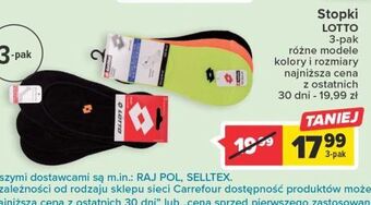 Carrefour Stopki damskie lotto oferta