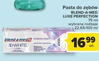 Carrefour Pasta do zębów perfection blend-a-med 3d white luxe oferta