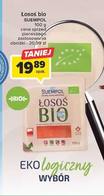 Carrefour Market Łosoś wędzony bio oferta