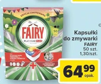 Carrefour Kapsułki do zmywarki lemon fairy platinum plus oferta