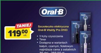 Carrefour Szczoteczka do zębów black oral-b vitality pro oferta