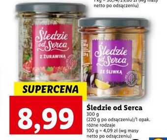 Lidl Filety śledziowe z żurawiną śledzie od serca oferta