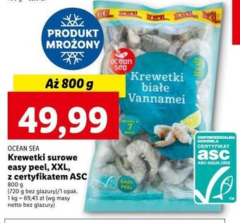 Lidl Krewetki białe surowe oceansea oferta