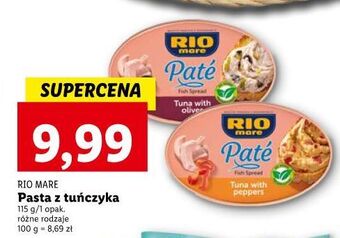 Lidl Pasta z tuńczyka papryką rio mare oferta