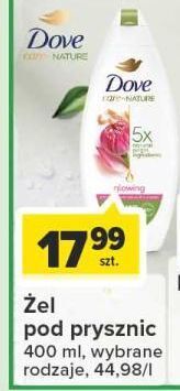 Carrefour Żel pod prysznic glowing dove care by nature oferta