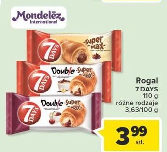 Carrefour Rogal z nadzieniem kakaowym 7 days super max oferta