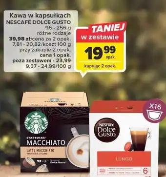 Carrefour Kawa lungo nescafe dolce gusto oferta