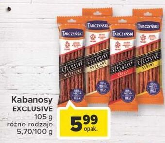 Carrefour Kabanosy wieprzowe tarczyński exclusive oferta
