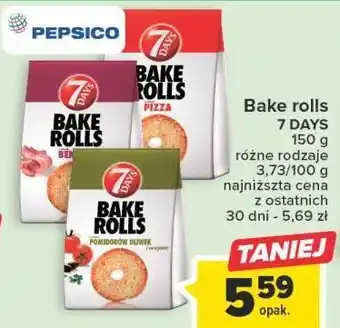 Carrefour Bake rolls pomidory oliwki i oregano 7 days rolls oferta