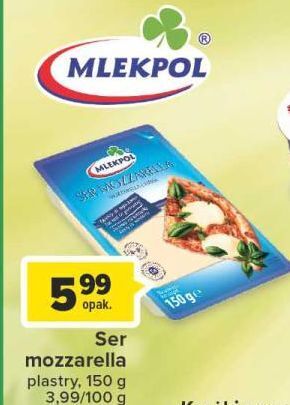 Carrefour Ser mozzarella - plastry mlekpol oferta