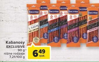 Carrefour Kabanosy cheddar tarczyński exclusive oferta