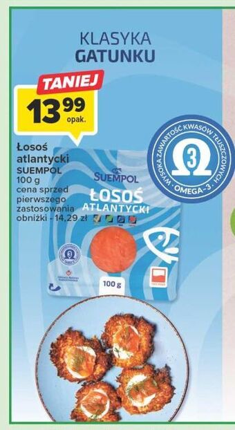 Carrefour Łosoś atlantycki wędzony suempol oferta