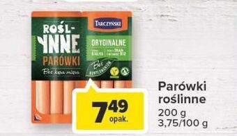 Carrefour Parówki oryginalne tarczyński roślinne oferta