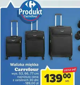 Carrefour Walizka miękka 53 cm carrefour oferta