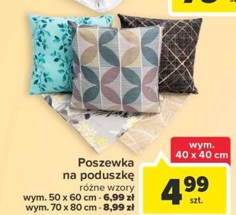 Carrefour Poszewka na poduszkę 70 x 80 cm oferta