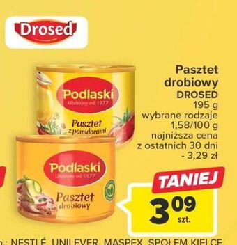 Carrefour Pasztet z pomidorami drosed podlaski oferta