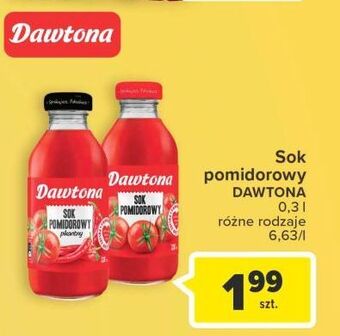 Carrefour Sok pomidorowy pikantny dawtona oferta