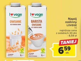 Carrefour Napój owsiane sante i love vege oferta