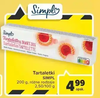 Carrefour Tartaletki truskawkowe simpl oferta