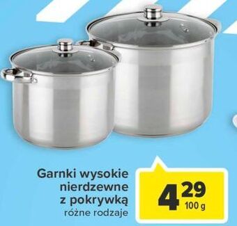 Carrefour Garnki wysokie oferta