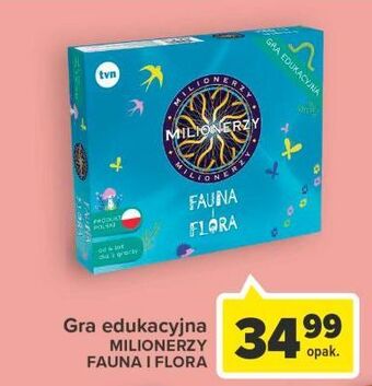 Carrefour Gra milionerzy fauna i flora tm toys oferta