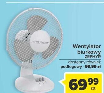 Wentylator biurkowy zephyr esperanza