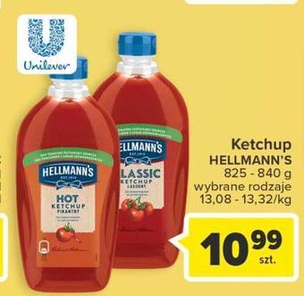 Carrefour Ketchup łagodny hellmann's oferta