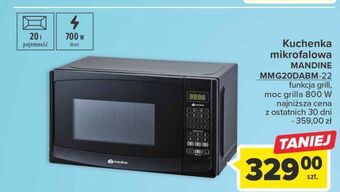 Carrefour Kuchenka mikrofalowa mmg20dabm-22 mandine oferta