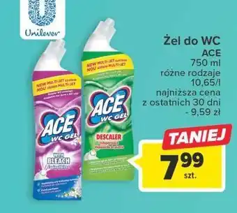Carrefour Żel do wc zielony ace wc oferta