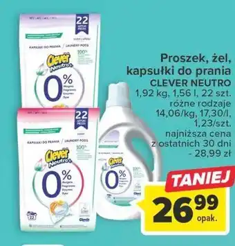 Carrefour Proszek do prania kolor clever neutro+ oferta