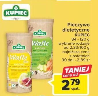Carrefour Wafle ryżowe ze słonecznikiem kupiec oferta