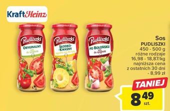 Carrefour Sos do spaghetti oryginalny pudliszki oferta