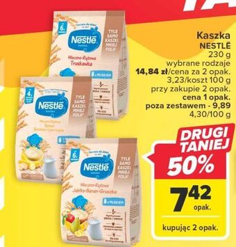Carrefour Kaszka mleczno-ryżowa banan nestle oferta