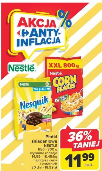 Carrefour Płatki śniadaniowe corn flakes (nestle) oferta