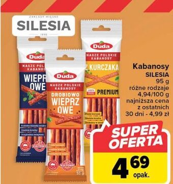 Carrefour Kabanosy wieprzowe silesia duda oferta