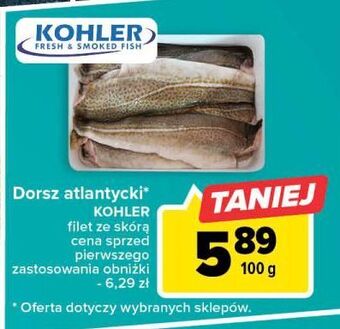 Carrefour Dorsz atlantycki ze skórą kohler oferta