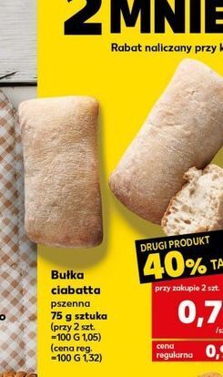 Kaufland Bułka ciabatta pszenna oferta