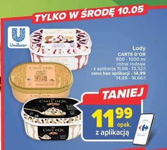 Carrefour Lody yoghurt & forest fruit algida carte d'or les desserts oferta