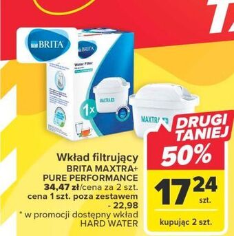 Carrefour Wkład filtrujący pure performance (niebieski) brita maxtra+ oferta