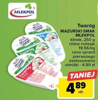Carrefour Twaróg tłusty mazurski smak oferta