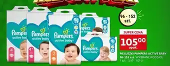 Auchan Pieluchy 4+ pampers active baby-dry oferta