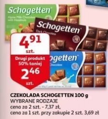Auchan Czekolada alpine milk schogetten oferta