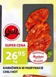 Auchan Karkówka na grilla w marynacie chilli hot oferta