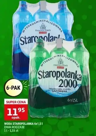 Auchan Woda niegazowana staropolanka 2000 oferta