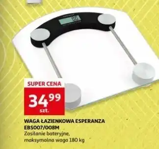 Auchan Waga łazienkowa ebs007k esperanza oferta