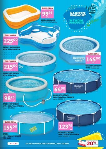 Auchan Basen mandarin 229 x 147 46 cm oferta