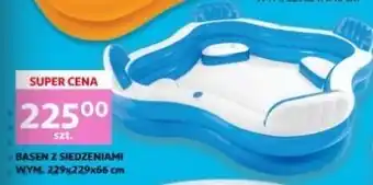 Auchan Basen z siedzeniem 229 x 66 cm oferta